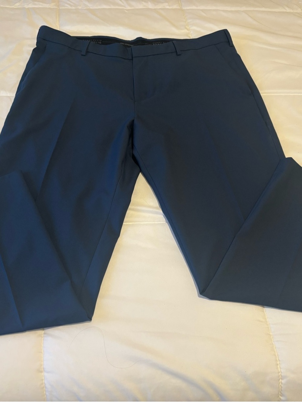 Perry Ellis Navy Slim Dress Pants